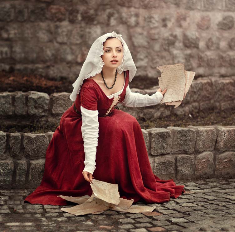 chinese dress ladies Medieval Women's Linen Dress – Folk Of The Wood main image 0