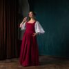 Renaissance Musician Gown, Cotton Renfair Outfit, Renfair Gown, 16th Century Maid Dress, Baroque Dress - Image 2