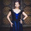 Edwardian 1890s Gown, Victorian Black and Blue Dress, Gothic Wedding Dress, Lace and Crystals Gown - Image 5