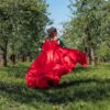 Red Renaissance Wedding Cape, Medieval One Size Cape, LARP Elvish Fantasy Cape - Image 13