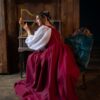 Renaissance Musician Gown, Cotton Renfair Outfit, Renfair Gown, 16th Century Maid Dress, Baroque Dress - Image 3