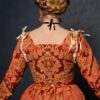 Red and Gold Renaissance Dress, Terracota Red Elizabethan Gown, English Tudor Kirtle - Image 9