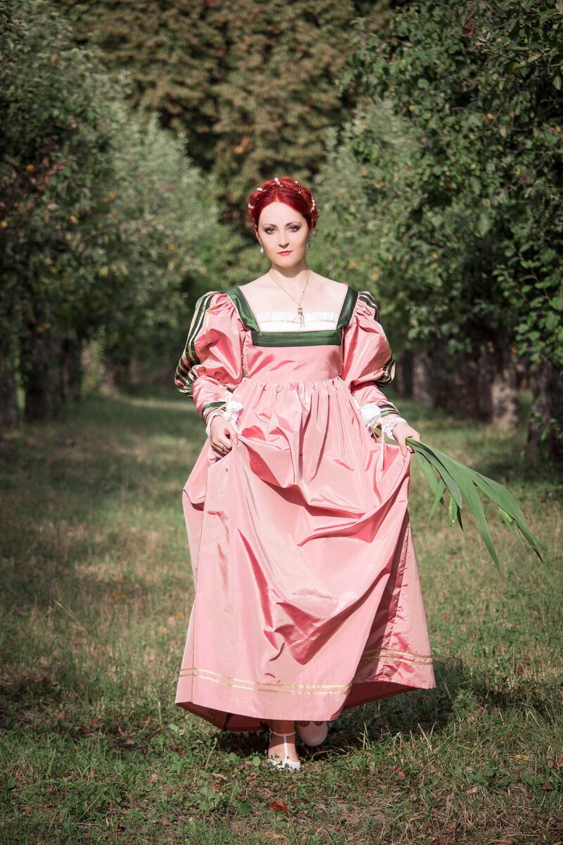 Shady Rose Renaissance Dress, Italian Renaissance Costume, 1500s Bronzino Gown - Image 5