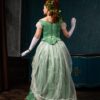 Christmas Victorian Dress, 1880s Ivy Ballgown, Green Victorian Ivy Gown - Image 4