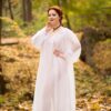 Renaissance Transparent Chemise, 1500s Historical Shirt, Big Sleeves Renaissance Gown - Image 7