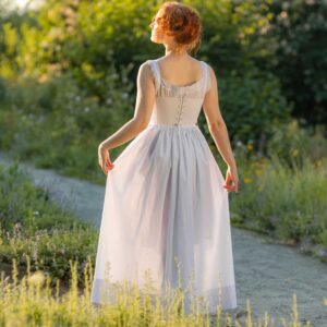 Regency Underdress, 1800s Jane Austen Petticoat With Stays, Bridgerton Underwear