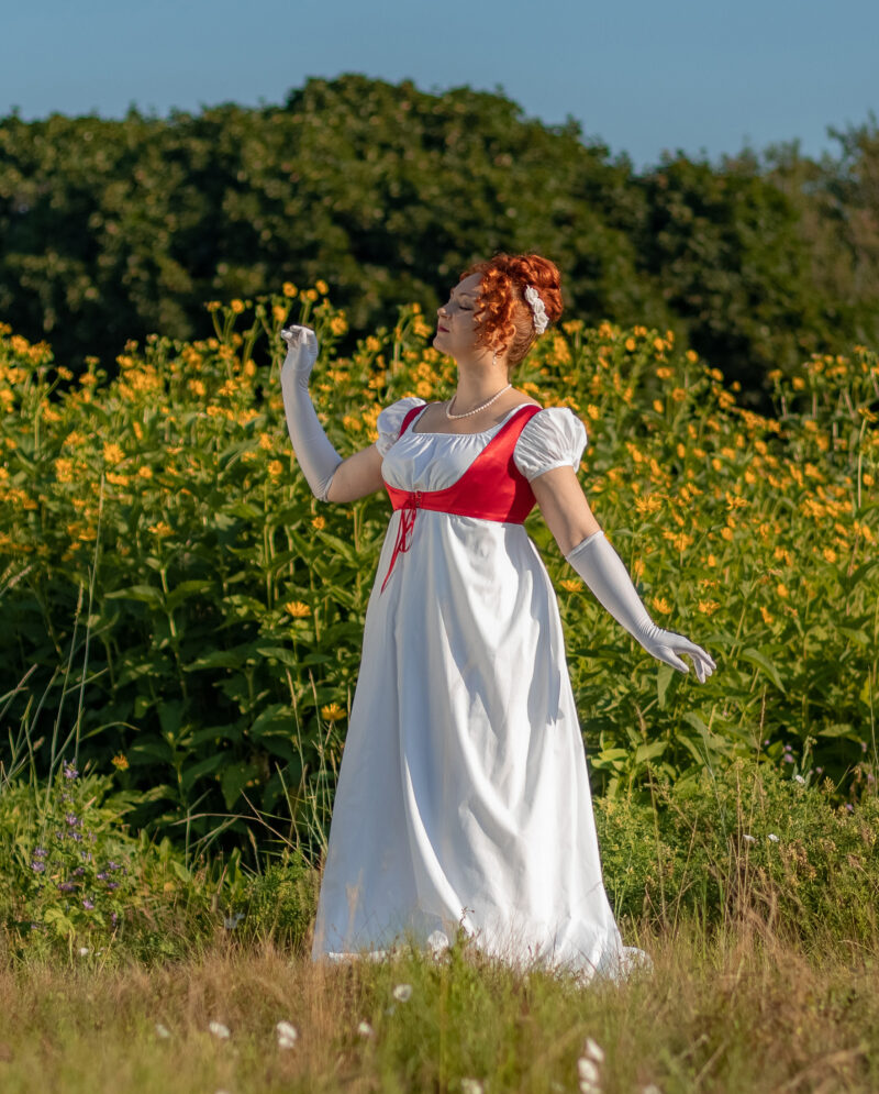 1800s Red Regency Bodice, Napoleonic Stays Substitute, Regency Ball Bodice - Image 7