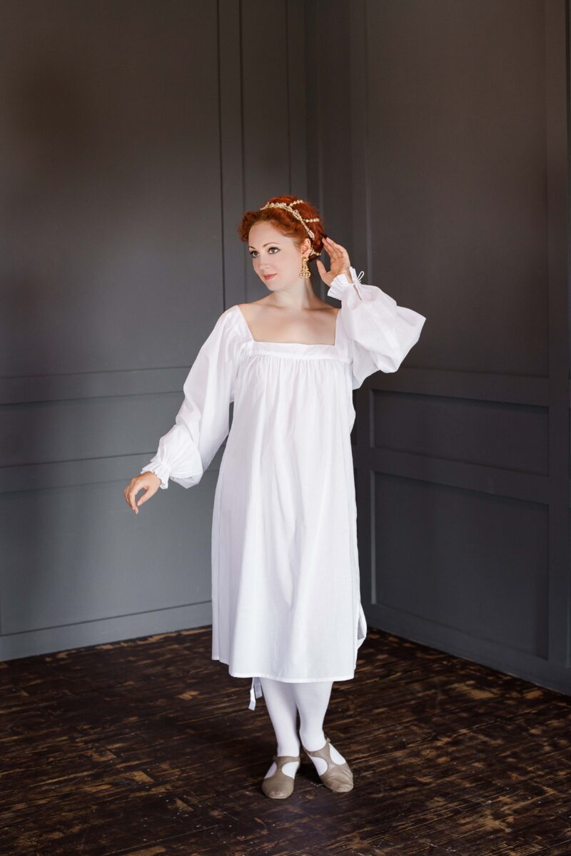 Renaissance Batiste Chemise, Thin Cotton 1550 Shirt - Image 4