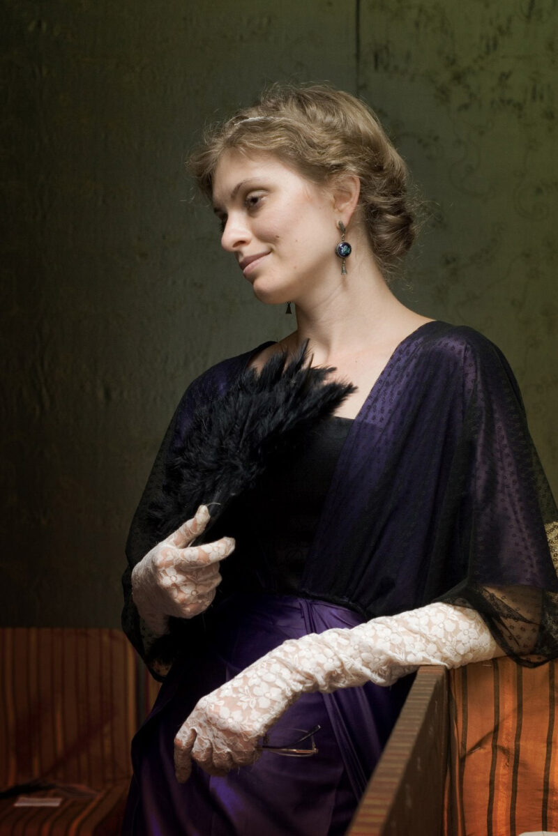 Edwardian Violet Dress, Titanic Era Gown, 1910s Costume