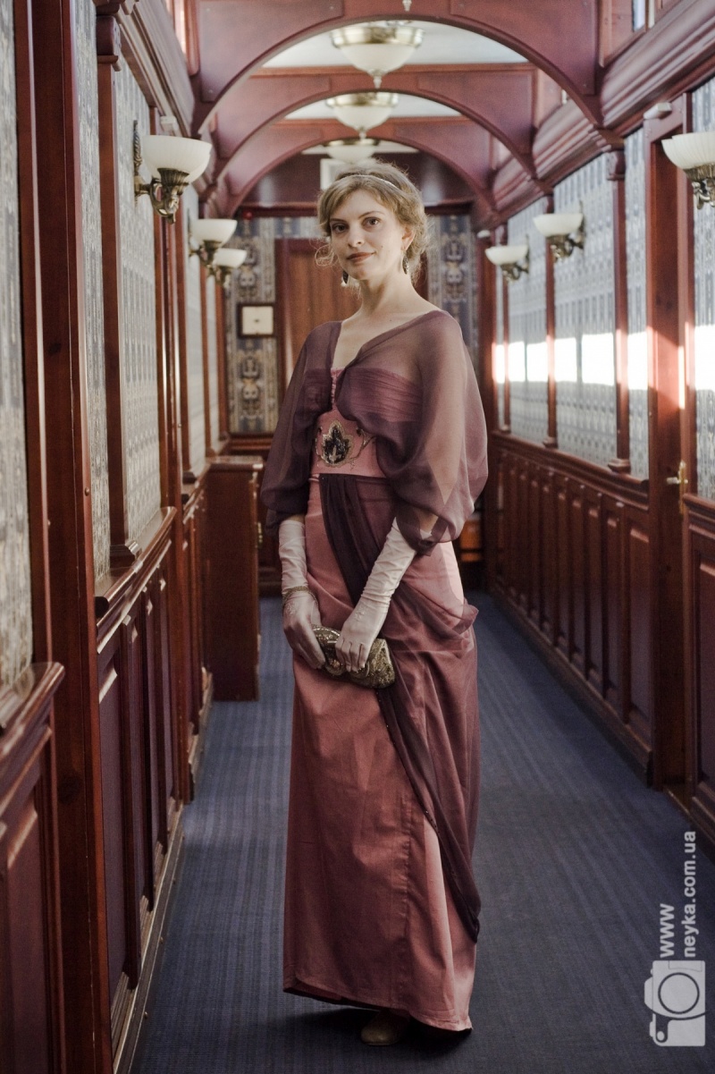 Edwardian Misty Rose Dress, 1910s Ball Gown, Titanic English Rose Historical Dress