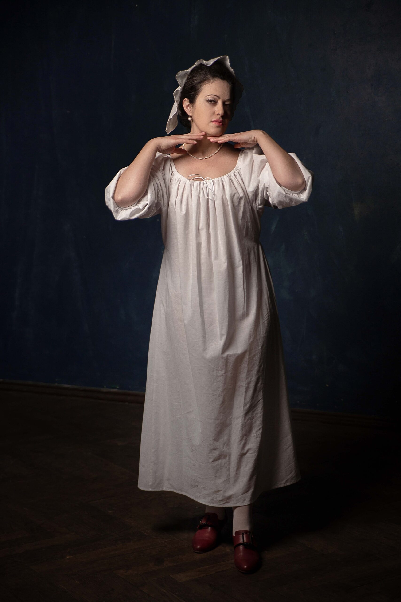 Rococo Chemise 1780 Batiste Smock, 18th Century Shirt With Puffy Sleeves, Historical Underwear - Image 8