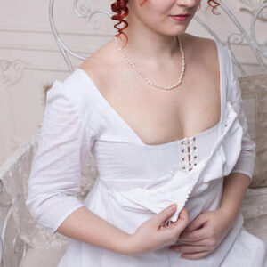 Regency Nursing Dress, Jane Austen Picnic Dress, Regency Tea Gown