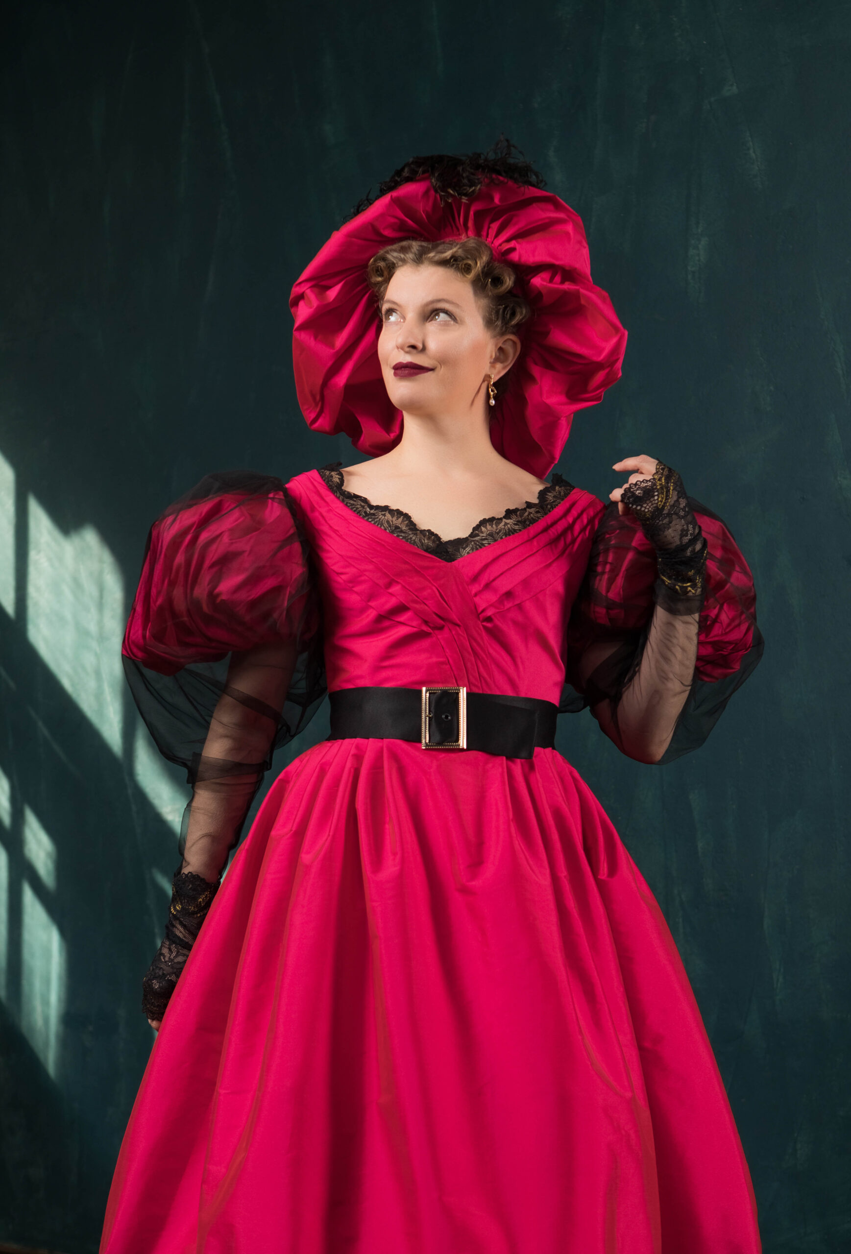 1830s Ball Gown, Romanticism Big Sleeves Historical 1830s Dress, Early Victorian Outfit