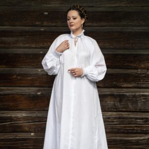 Pure Cotton Renaissance Shirt, 1500s Whitework SCA Chemise