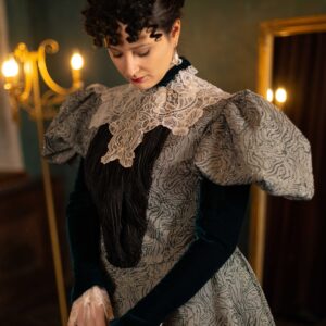 1890s Belle Epoque Gown, 1900s Historical Outfit