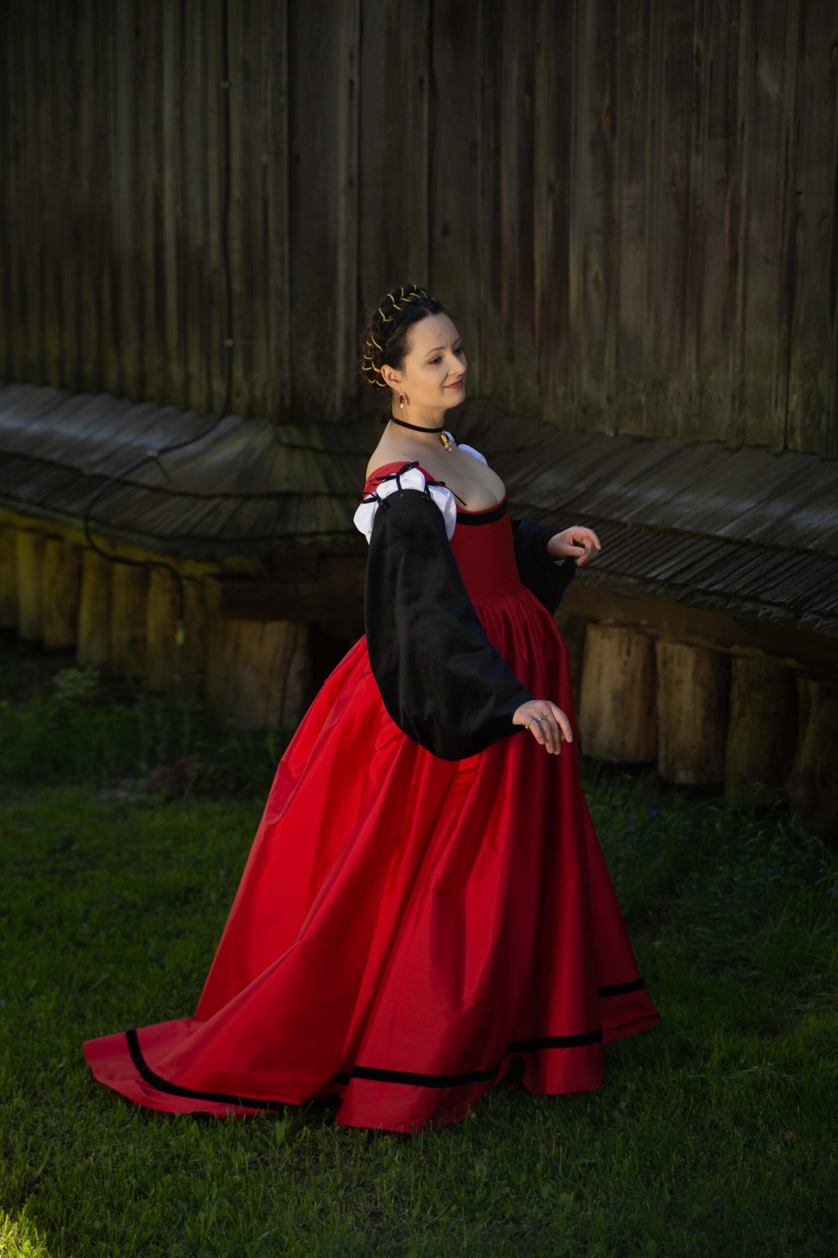 black and red renaissance dress Black and Red Vampire Slayer Dress