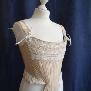 Milk-white Rococo Corset, 18th Century Undergarnment, 1700s Madame de Pompadour Corset